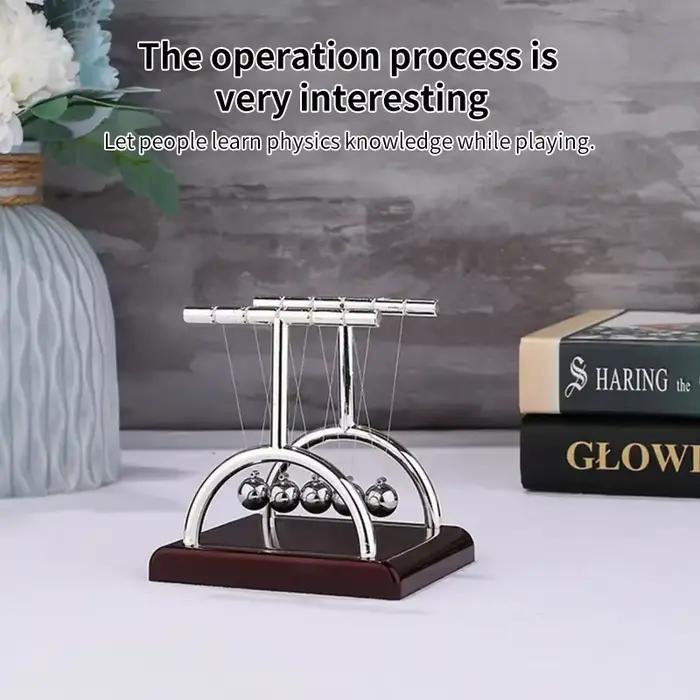 Boules d'équilibre au pendule Newton : décoration de bureau élégante et jouet dynamique éducatif