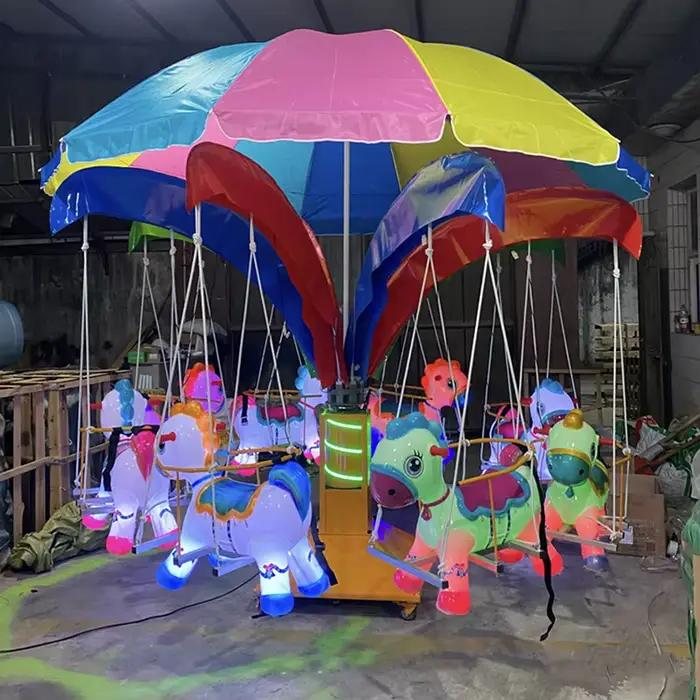 Manège pour enfants en forme d'avion