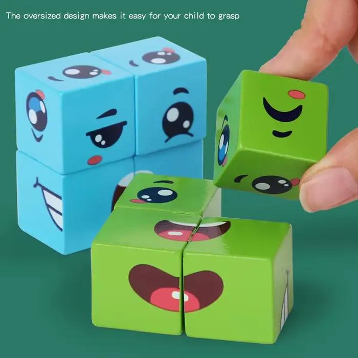 Blocs de construction en bois pour enfants