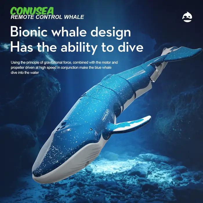 Sous-marin RC sous-marin télécommandé baleines requin sous-marins bateau jouet bateau plongée dans les piscines lac cadeau jouets aquatiques pour les enfants