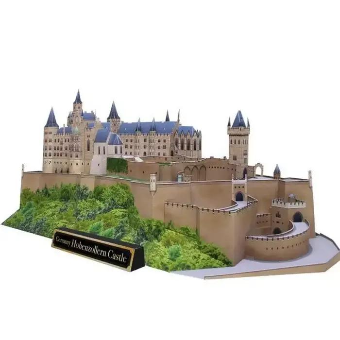 Château de Hohenzollern Allemagne 3D Papier Modèle Construction Artisanat DIY