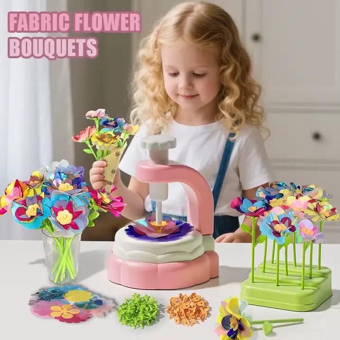 Bouquets de fleurs en tissu, jouets, Kits artisanaux de bricolage, jouets pour enfants, marché de fleurs faites à la main, jouet pour filles, cadeau de noël et d'anniversaire