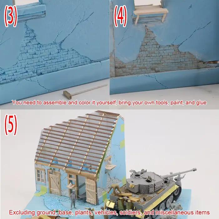 Maquette architecturale miniature de bungalow