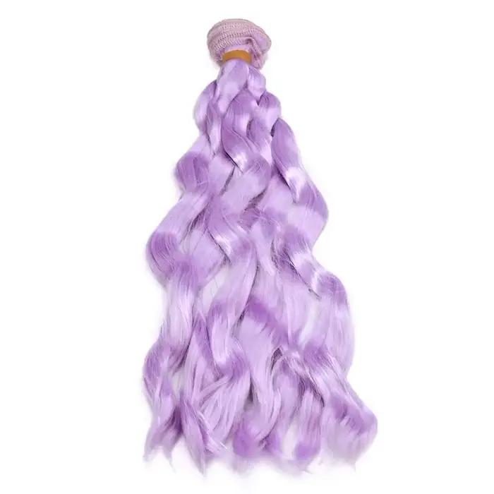 Perruque de cheveux en fibre pour poupées BJD