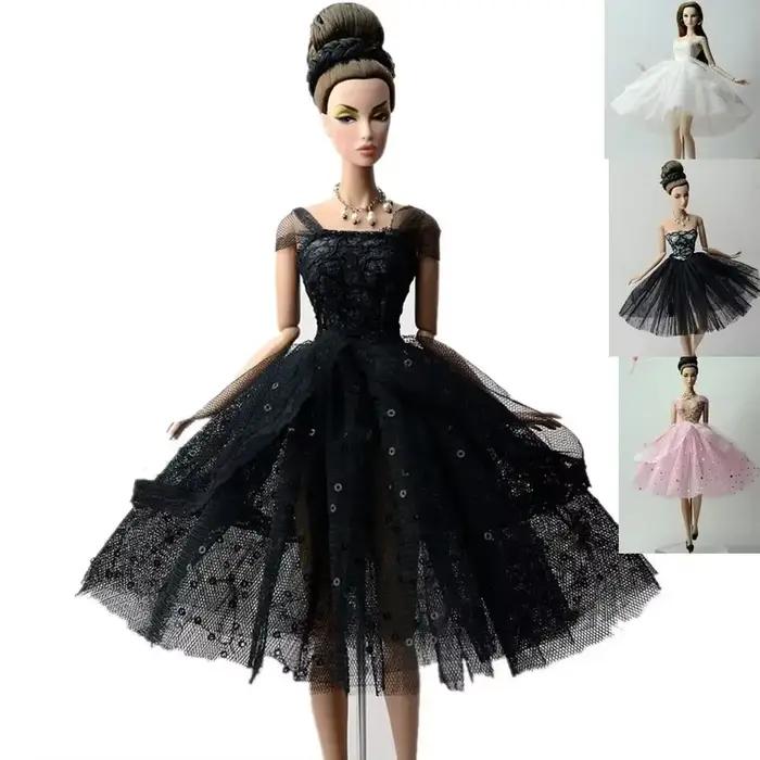 Robe de Ballet Faite à la Main pour Poupée