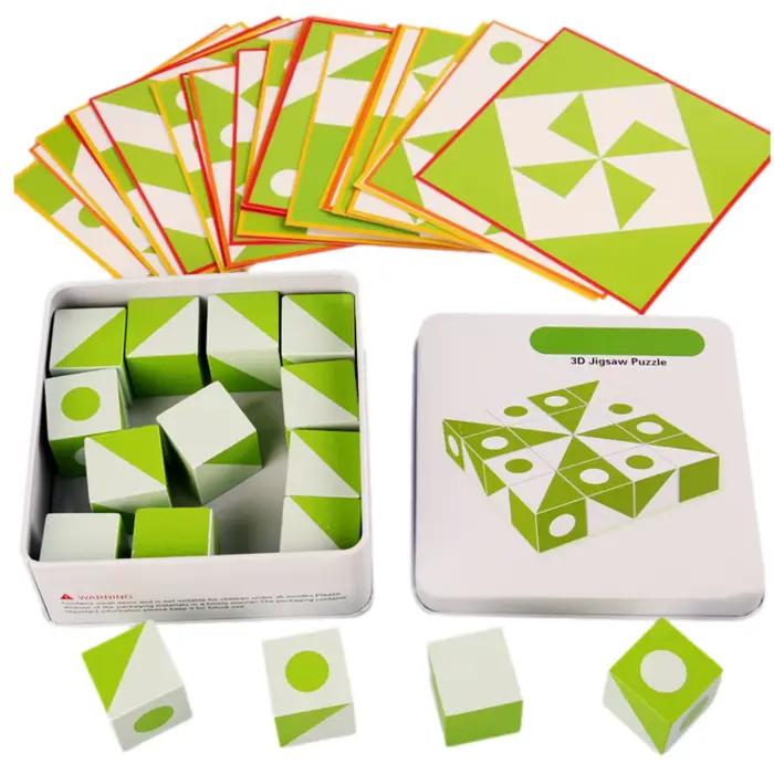 Jeu de puzzle 3D en bois
