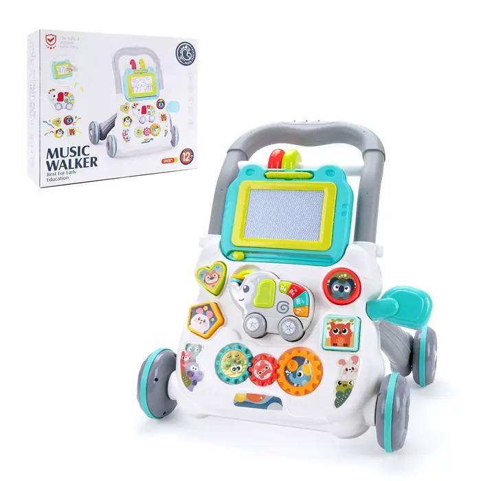 Jouets de marche pour bébé avec musique et tableau à dessin