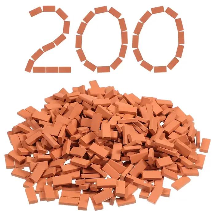 200 pièces Mini briques pour aménagement paysager