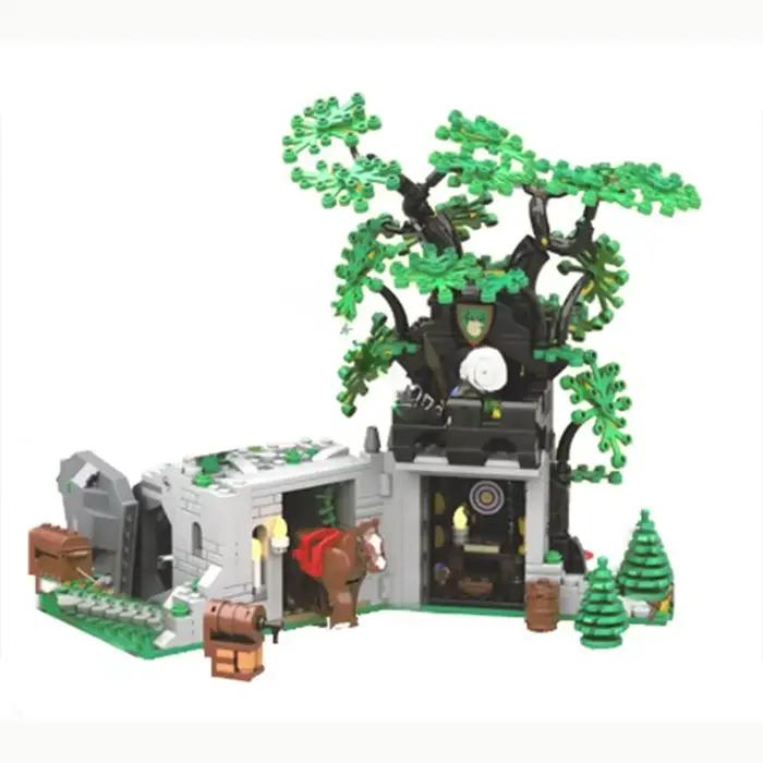 Modèle de château post-poste camouflage médiéval