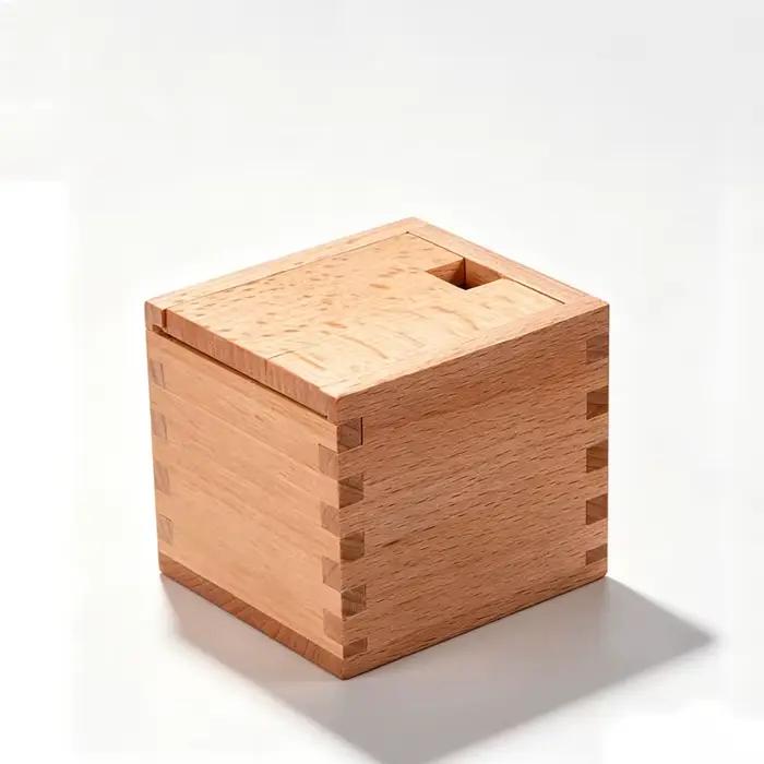 Puzzle en bois mysterious labyrinth cadeau original forme géométrique test de qi jouet éducatif enfants adultes occasions spéciales