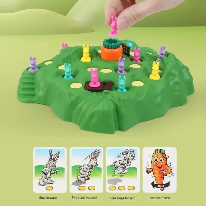 Piège à carottes et lapin