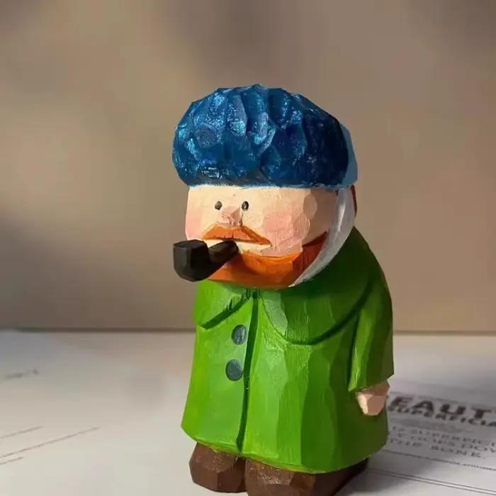 Figurines en bois artisanales