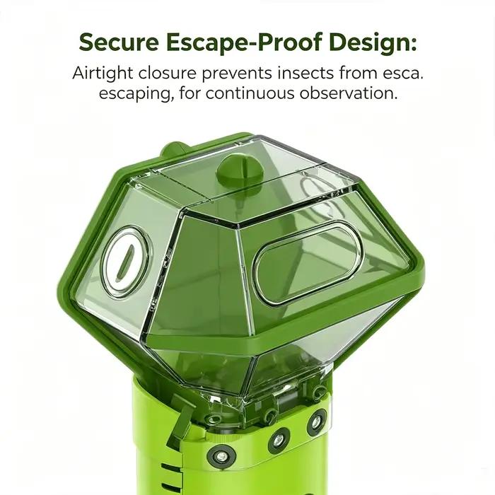 Attrape-insectes et loupe d'observation