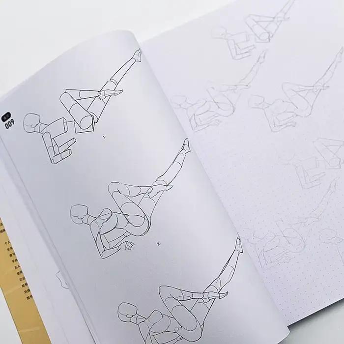 Jeu Anime Structure du corps humain et examen dynamique Manuel de formation Livre de synthèse dynamique