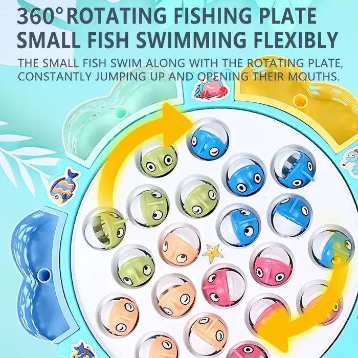 Jeu de pêche musical rotatif