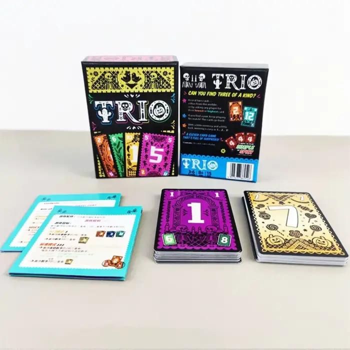 Jeu de société TRIO stratégique, jouet de divertissement pour fêtes, 3 à 6 joueurs, tous âges, amusant pour la famille et les amis