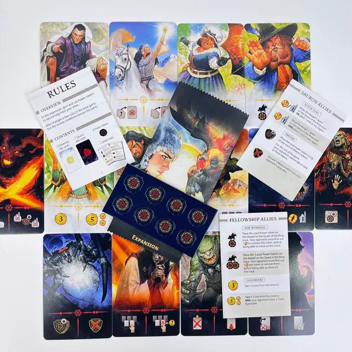 Extension de jeu de société – ALLIES DUEL MIDDLE EARTH | Version anglaise | Nouveau jeu requis : Jeu de base | Jeu de
