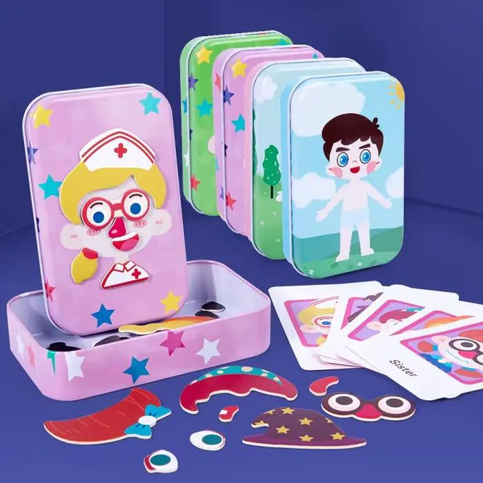 Puzzle magnétique 3D pour enfants