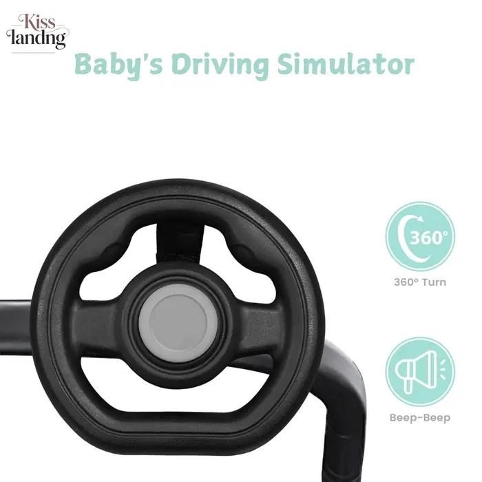 Jouet pour poussette en forme de volant | 360 °