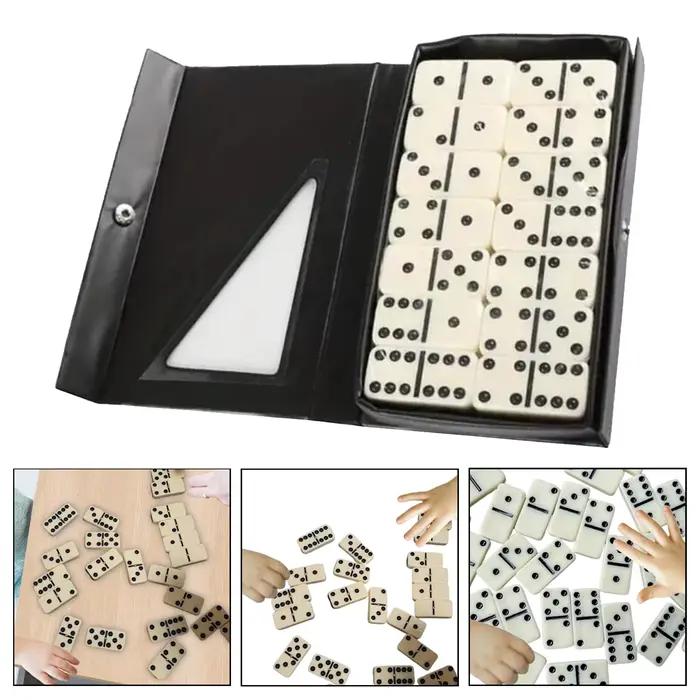 14 pièces Double Six dominos ensemble divertissement loisirs voyage amusant jeu de Table Domino jouet enfants Puzzle jouet cadeau