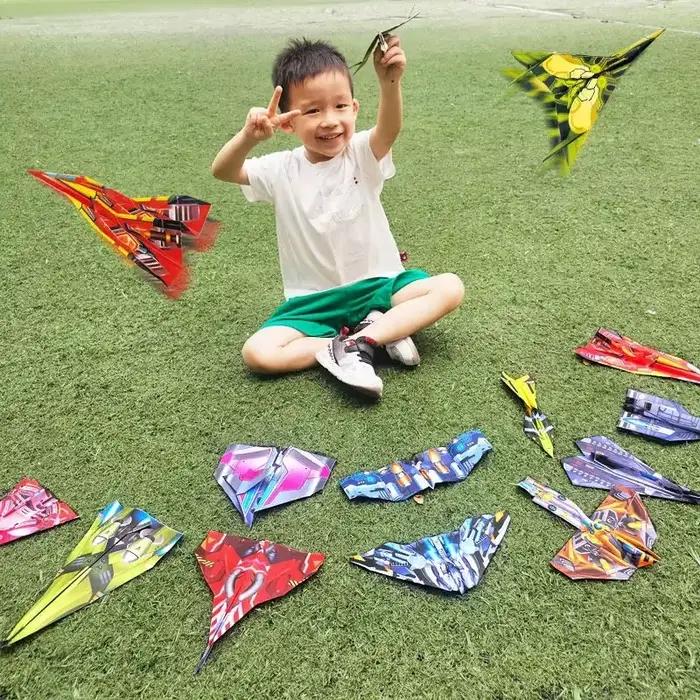 36 pièces bricolage enfants Origami avion Parent-enfant couleur à la main jouet