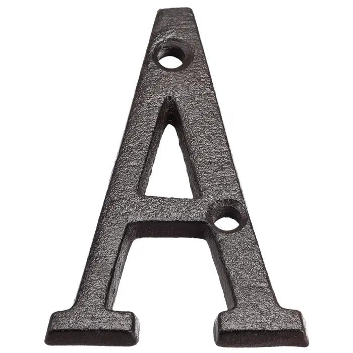 Lettres chiffres extérieurs flottants signes d'adresse en métal plaques de porte vis numéros