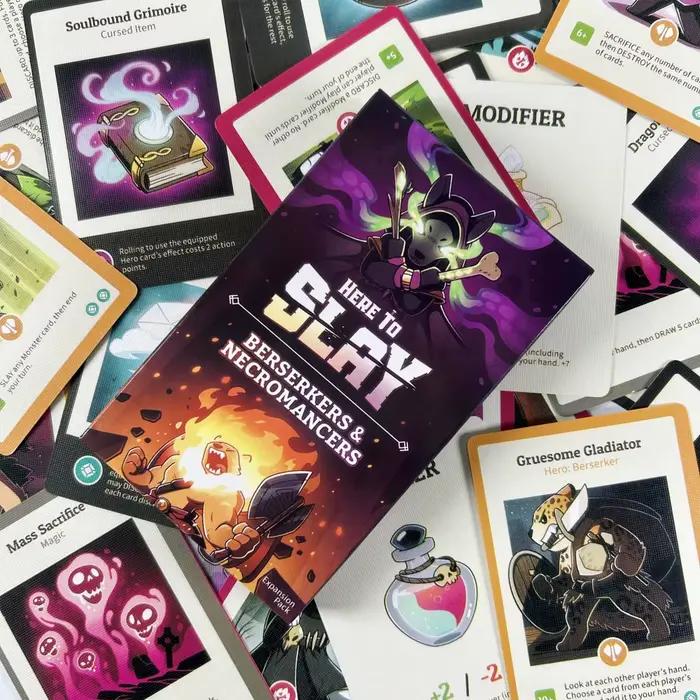 Here to Slay Card Game Here to Sleigh Holiday Expansion Pack Jeu de cartes de rôle stratégique 2-6 joueurs