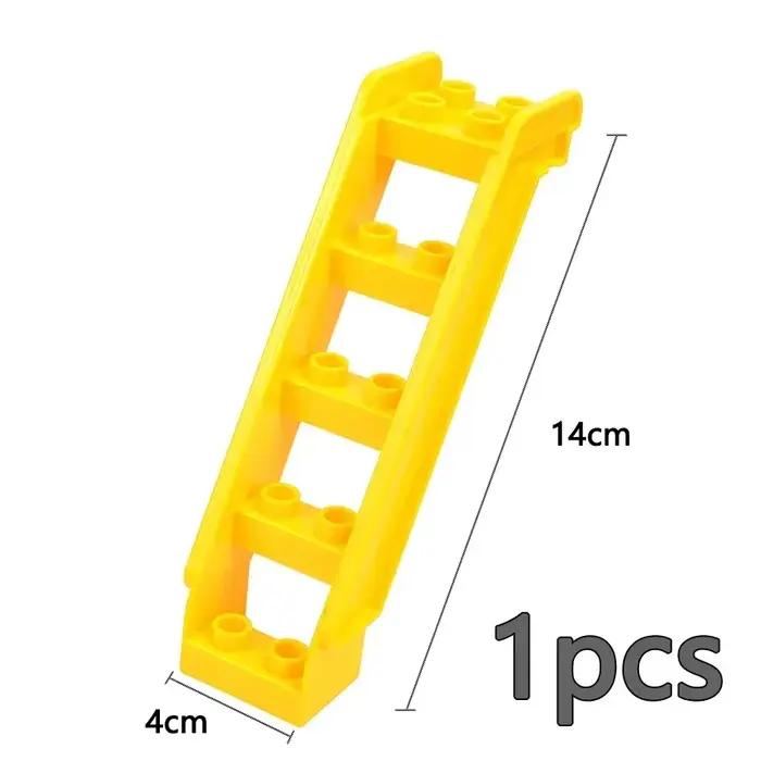 Gros blocs de construction balançoire coulissante balançoire parc aire de jeux série grand pilier briques enfants enfant jouet éducatif Compatible Duploe