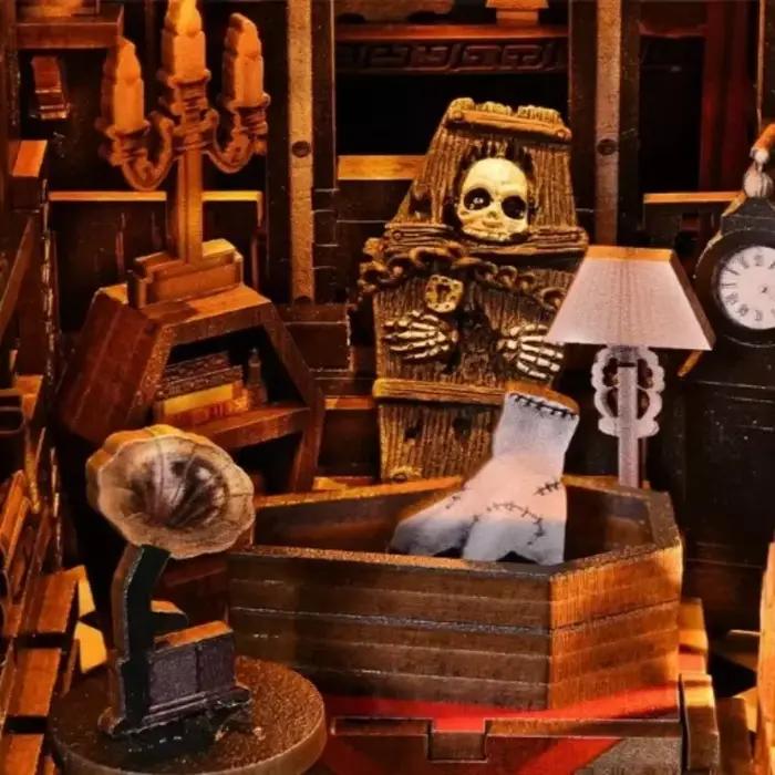Figurine de bureau en bois bricolage à la main