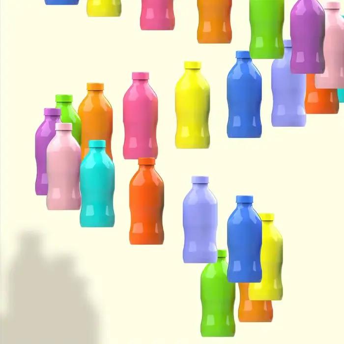 Jeu créatif de correspondance de bouteilles