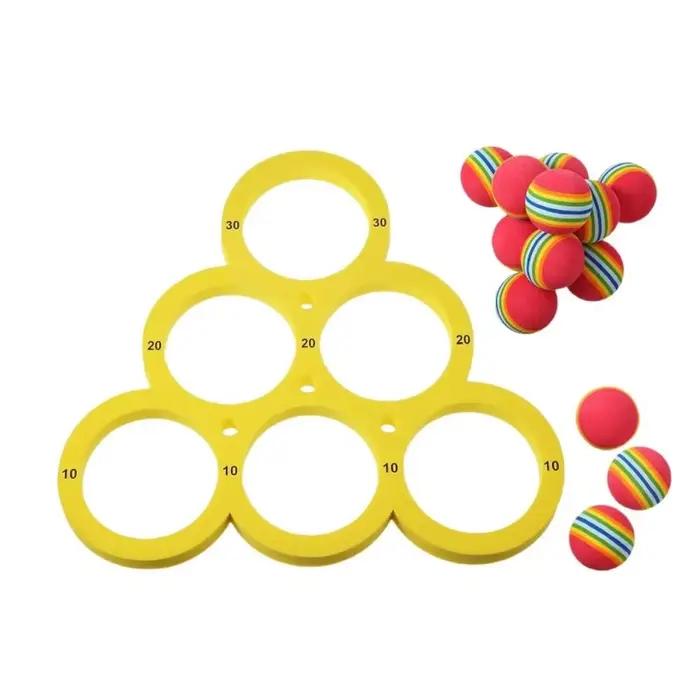 Jeu de lancer d'anneaux aquatiques en mousse EVA avec design de notation
