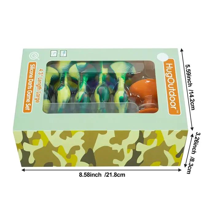 Ensemble de jeu - Jeu de lancer à ventouse intérieure et extérieure - Fléchettes de compétition POP de couleurs mélangées 10 pièces
