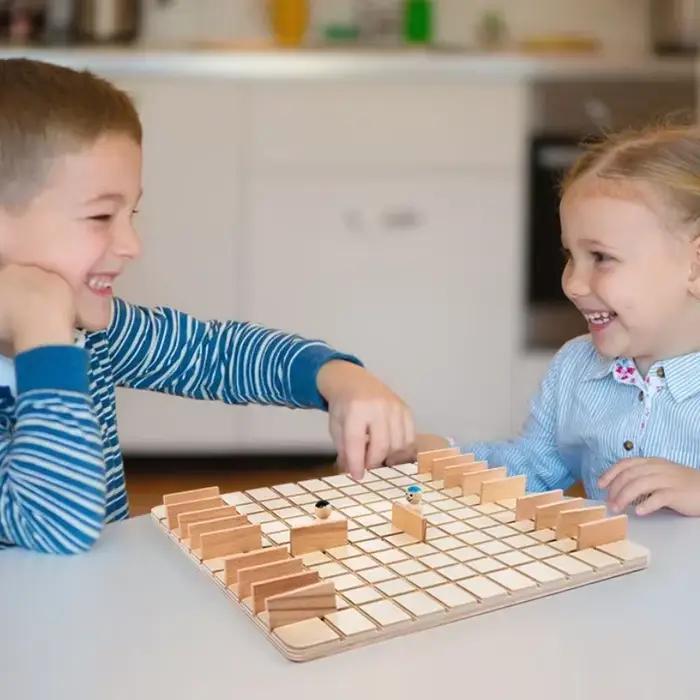 Jeu de société Puzzle jouets deux personnes drôle jeu d'interaction Parent-enfant Chase et Intercept bataille pensée logique jouet Montessori