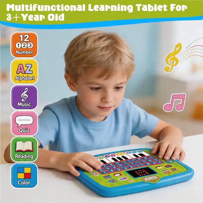 Tablette d'apprentissage interactive en anglais/espagnol/russe/portugais pour enfants de 3 à 5 ans