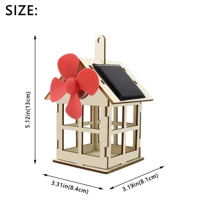 Jouet solaire pour garçon moulin à vent Science bricolage physique Kit éducatif pour enfant modèle 2 en 1 énergie solair