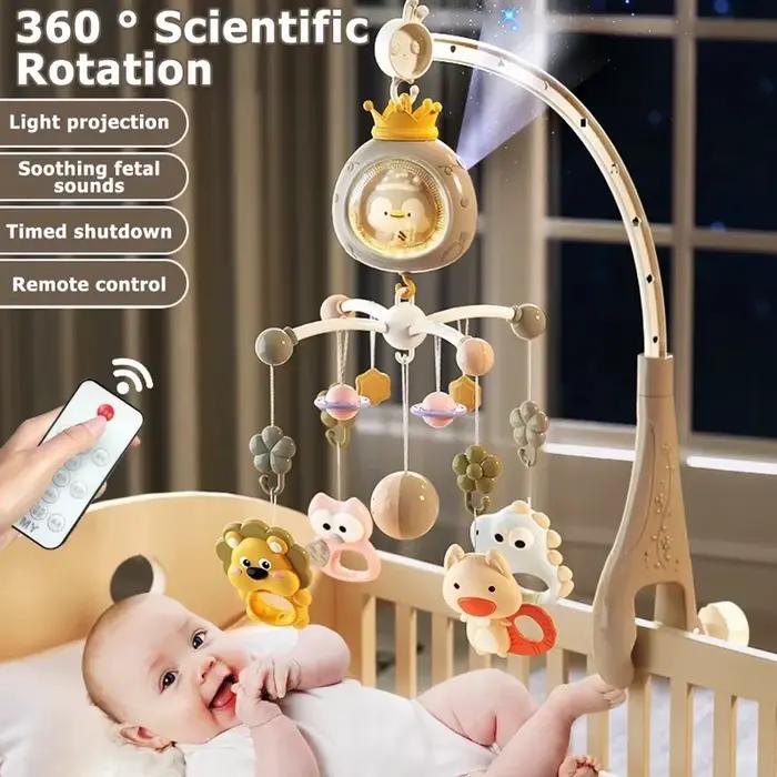 ​ Mobile de lit bébé avec projecteur et veilleuse