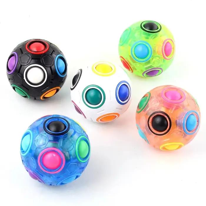 Boule de Puzzle arc-en-ciel magique
