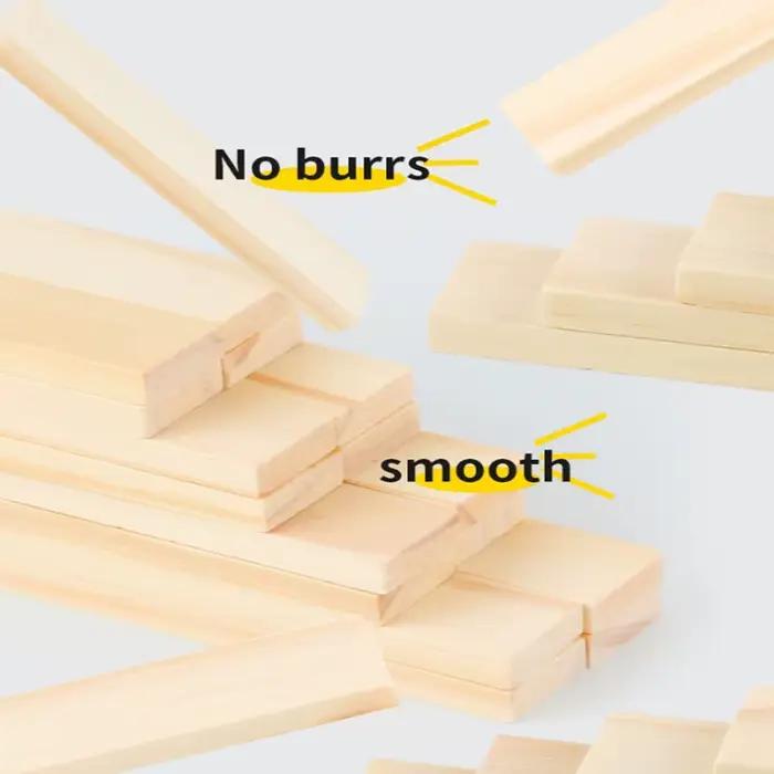 100 copeaux en bois, utilisés pour la construction de blocs