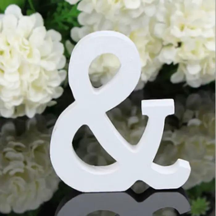 Lettres de l'Alphabet en Bois Blanc Autoportantes