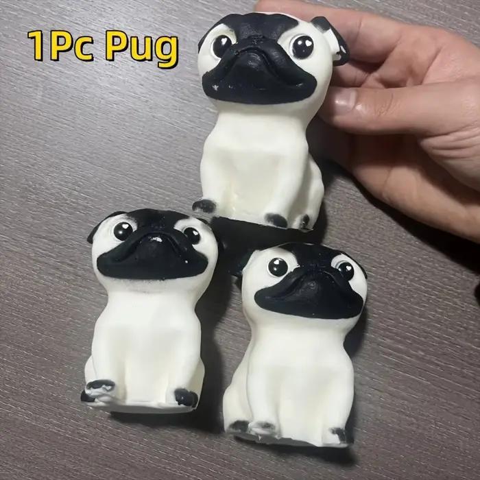 Squishy chiot Animal presser jouet enfants doux pincement bouledogue carlin Pop Fidget jouets chien bureau décor jeux de divertissement cadeau