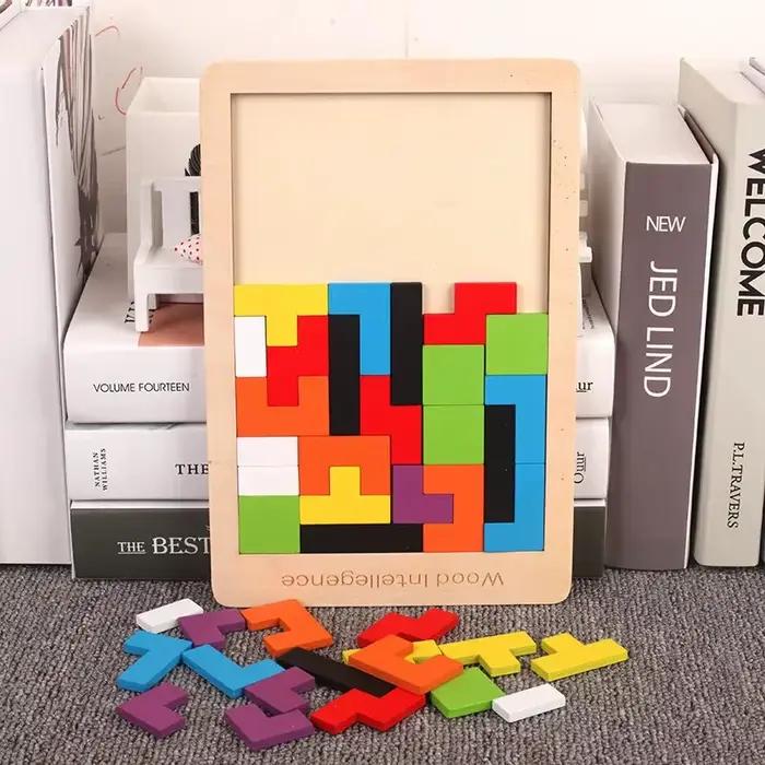 1 ensemble de puzzles en bois