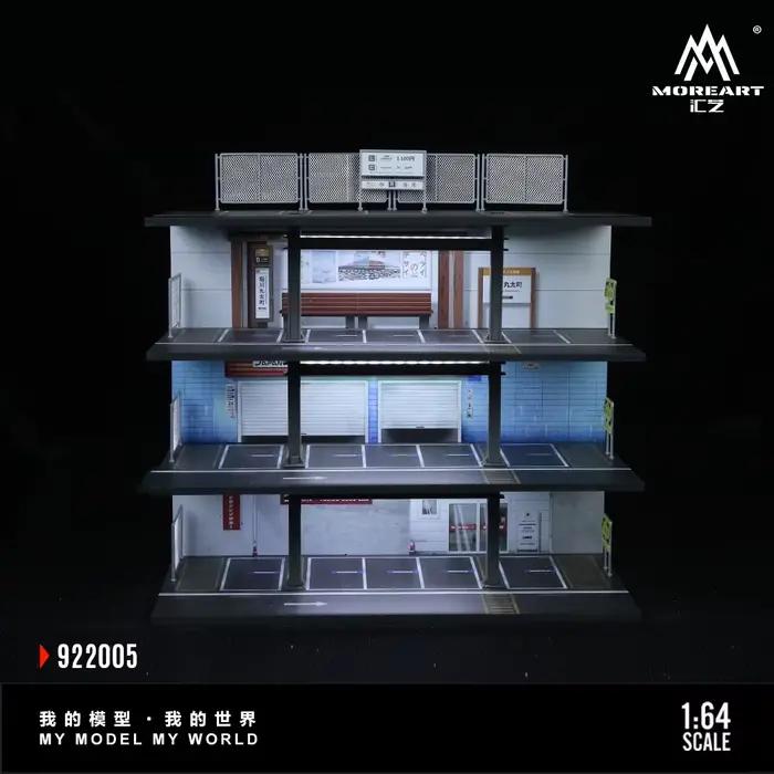 TimeMicro&MoreArt 1:64 Parking à trois étages japonais, garage, scène de stockage et d'exposition - En stock - Livraison rapide