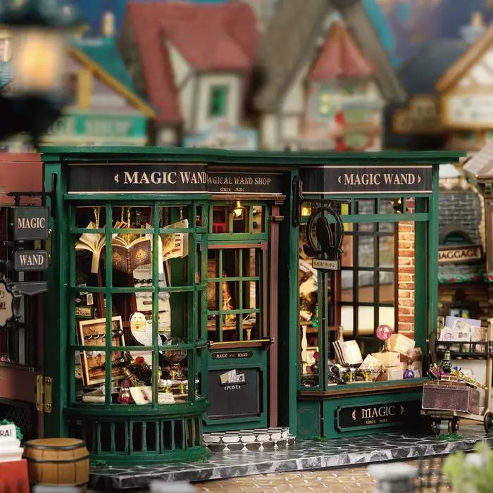 Magie boutique bricolage maison de poupée en bois Miniature