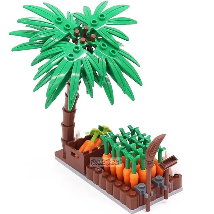 Marumine 131 pièces 29685 blocs de lapin modèle Kit ville ferme construction MOC briques Zoo Animal carotte cocotier