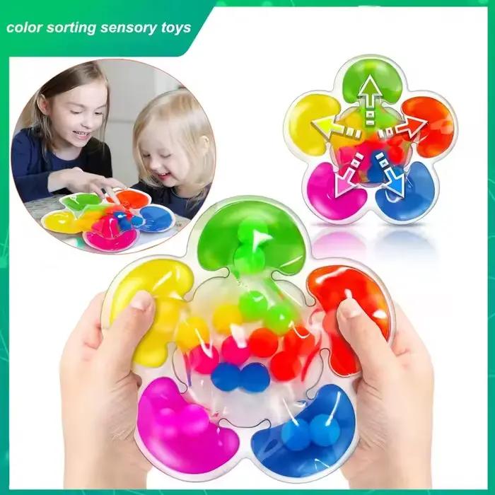 Jouets sensoriels de tri des couleurs de 10ml