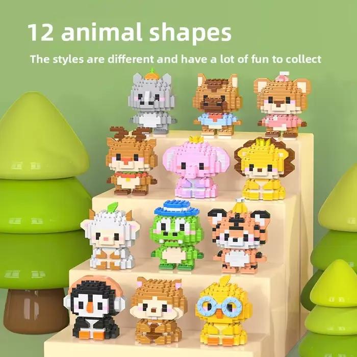 Ensemble de briques d'animaux