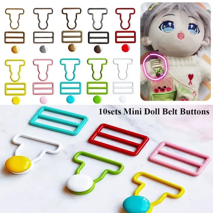 Boucles de poupées de style gourde en métal accessoires de bricolage pour poupées et sacs variétés de couleurs pour enfants et adultes occasions spéciales et cadeaux