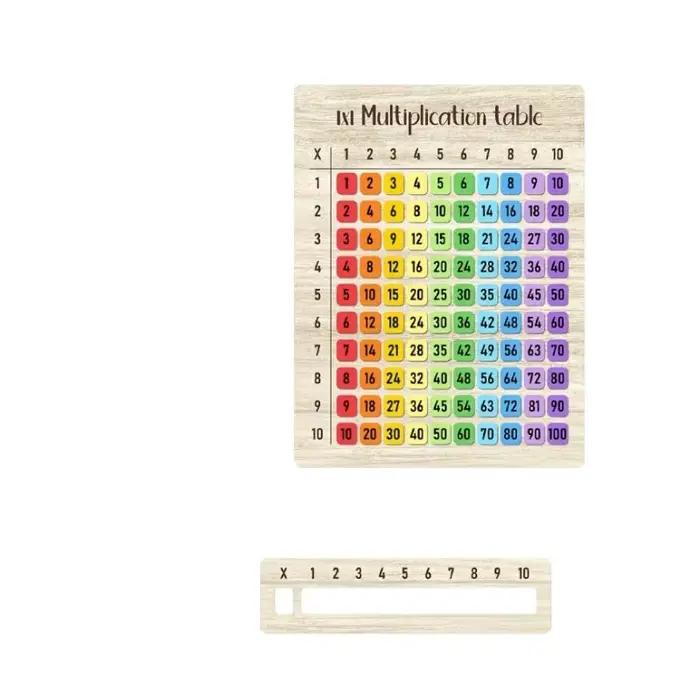 NOUVEAUTÉ! Tableaux de multiplication colorés en bois
