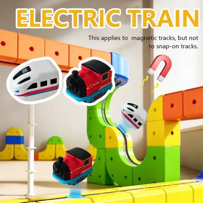 Cube de Voiture sur Rail Magnétique Blocs de Construction Jouets Éducatifs Train Magique Cadeau Enfant Occasions Spéciales
