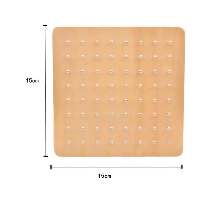 Montessori bébé jouet créatif graphique cravate en caoutchouc planches à ongles avec cartes éducation d'enfance enfants 